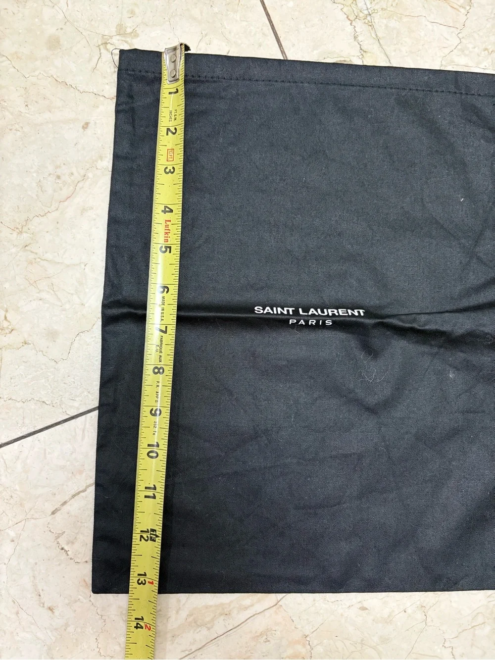 Saint Laurent Black Dust Bags with White Logo - Pair